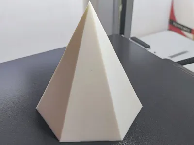 Regular hexagonal pyramid without bottom