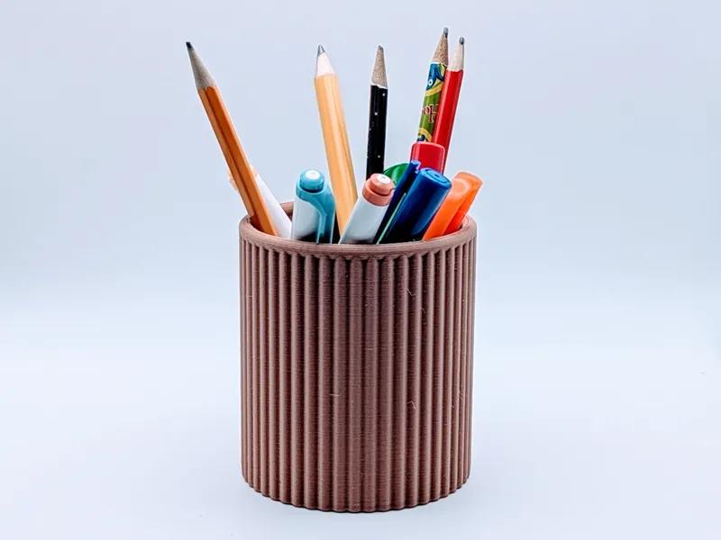 Pen Holder Circular Ribbed
