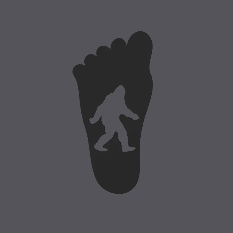 Sasquatch Footprint Wall Art