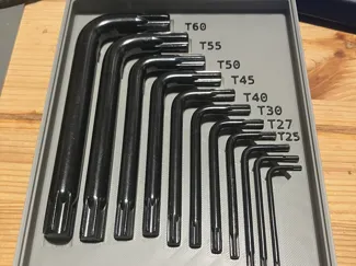 Gridfinity Torx Key holder 3x4 3U