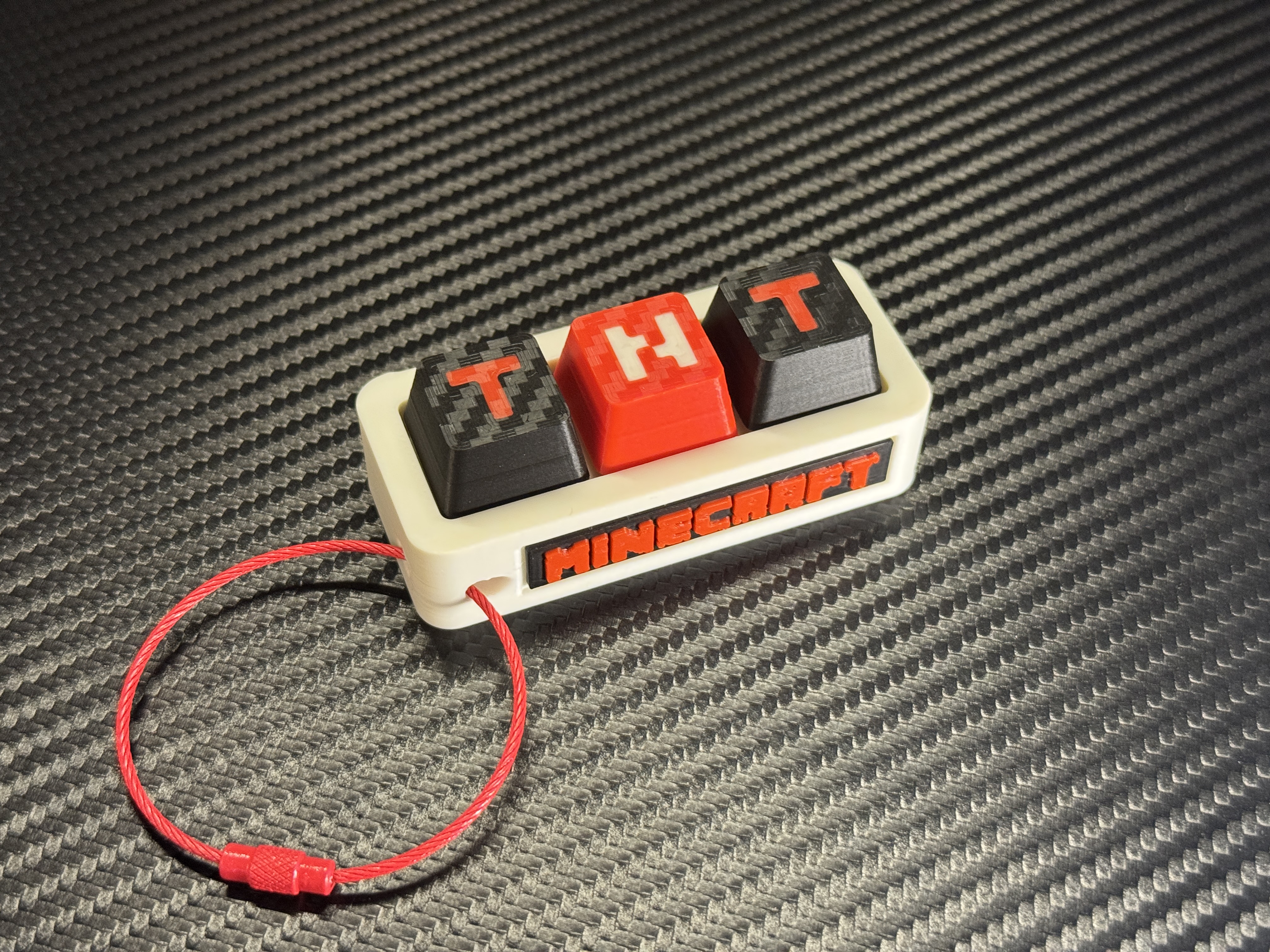 Miniatura 2 do modelo 3D Minecraft TNT Clicker & Keychain