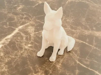 Low Poly German Shepherd
