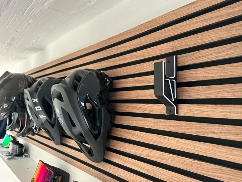 Helmet wall mount helmet holder
