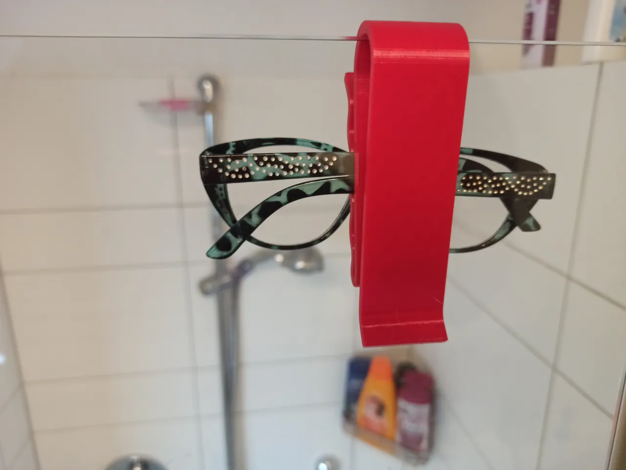 Glasses holder for car sun visor view 2