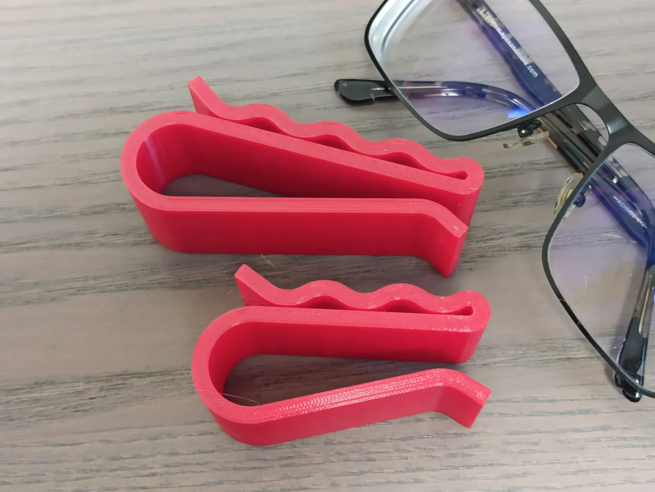 Glasses holder for car sun visor view 3