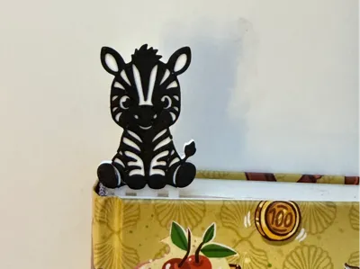 Cute Zebra Bookmark