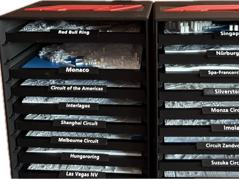 Rack for jarvizar Formula 1 Circuit 3D Maps