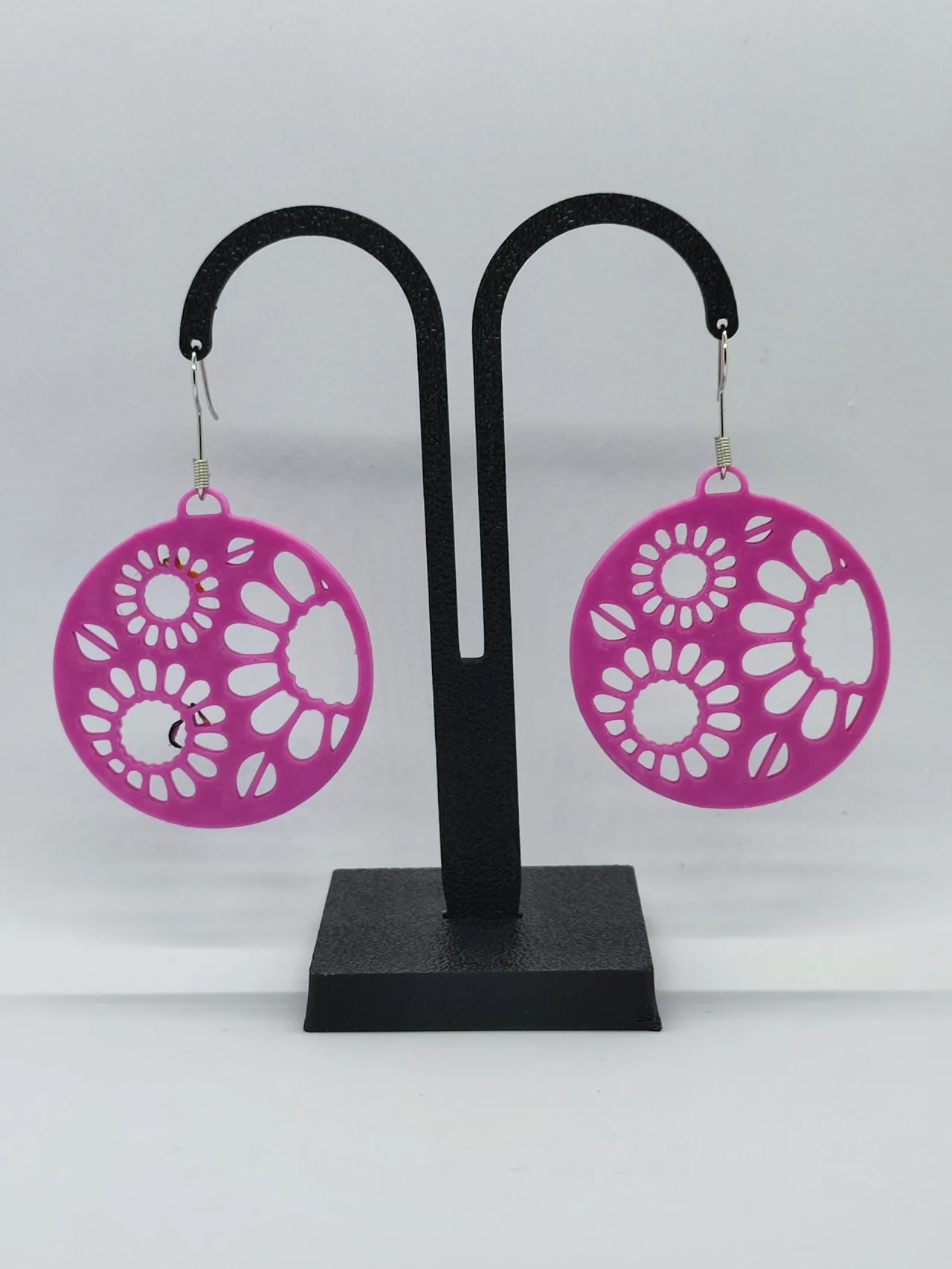 Pendientes Orquídeas Abstractas view 3