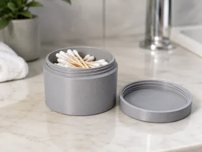 Multi-Purpose Storage Container with Screw-On Lid