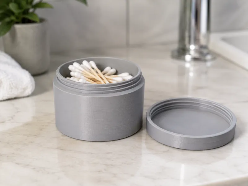 Multi-Purpose Storage Container with Screw-On Lid