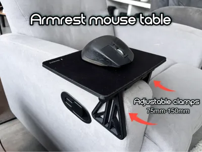 Armrest Mouse Table - Adjustable