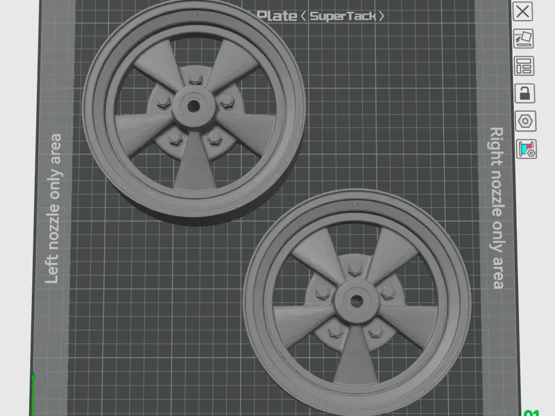 Krager wheel Pedal car size 9mm center 