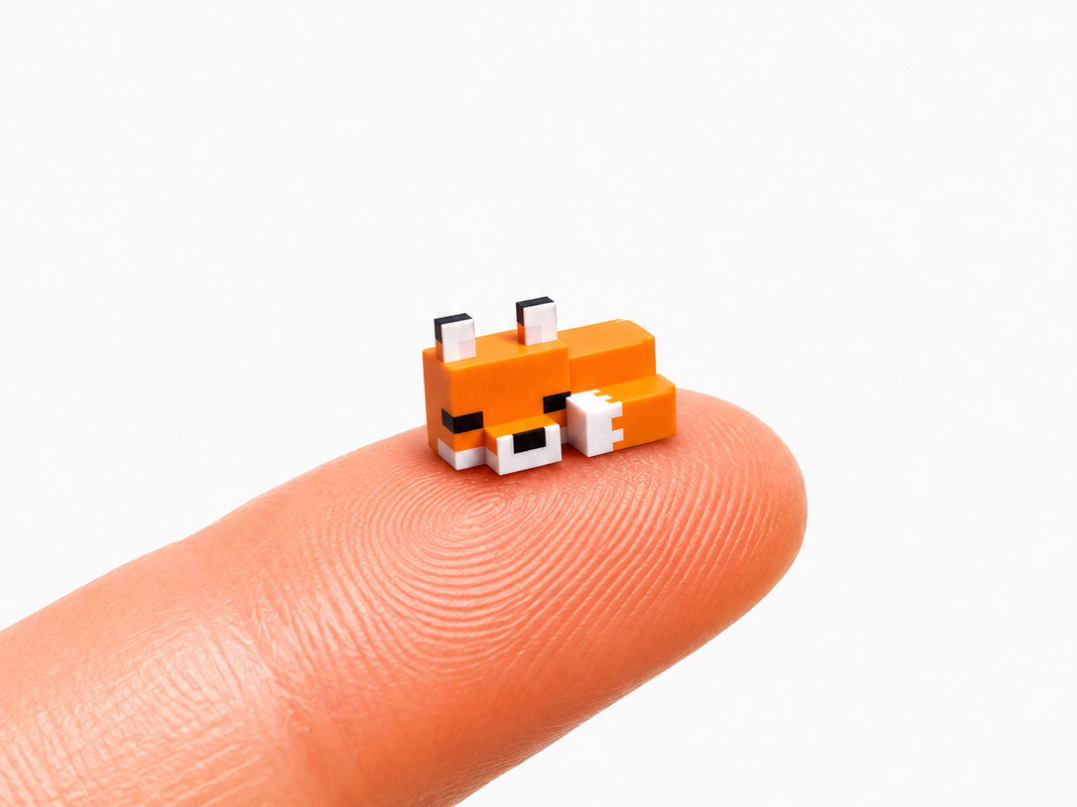Worlds Smallest Minecraft Fox (0.4mm Nozzel)