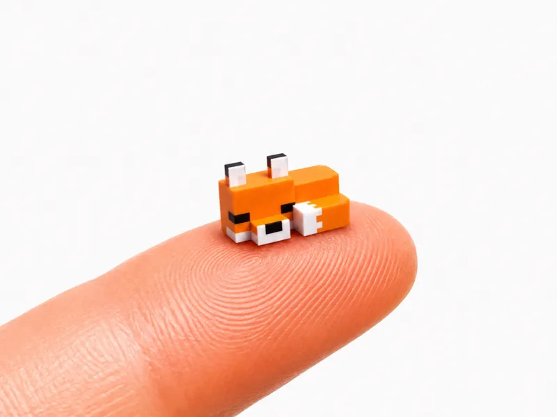 Worlds Smallest Minecraft Fox (0.4mm Nozzel)