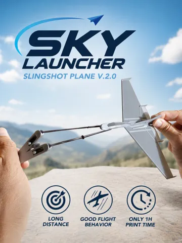 Letrero o emblema decorativo: Sky Launcher — vista de referencia 2