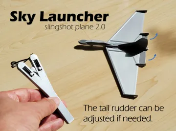 Letrero o emblema decorativo: Sky Launcher — vista de referencia 3