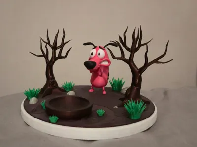 Courage Dog Jewelry Holder 