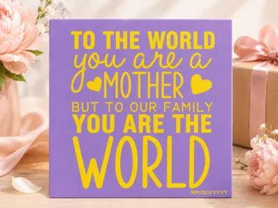 Mother Appreciation Plaque Art
