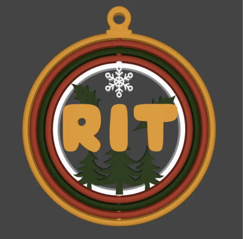 RIT College Christmas Ornament