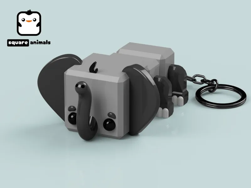 Cute Elephant (Articulated)
