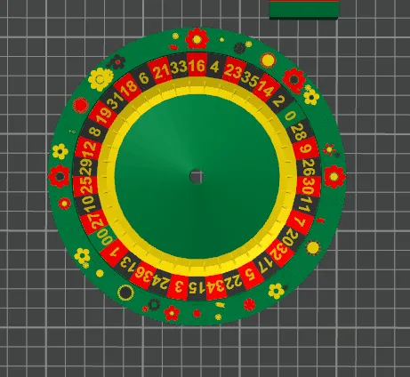 Springtime Themed Roulette Wheel
