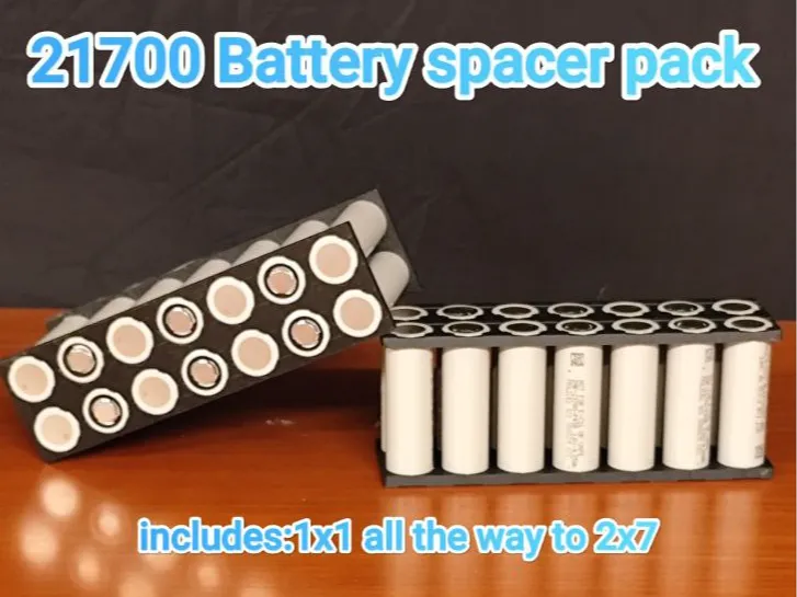 21700 Battery Spacer Pack / Cell Holder