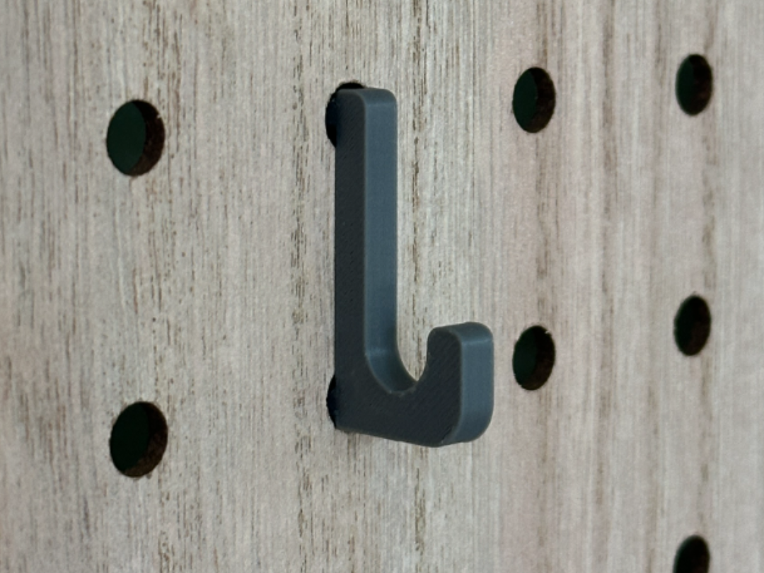 Short Hook for 32mm Pegboard