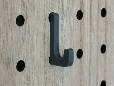 Short Hook for 32mm Pegboard