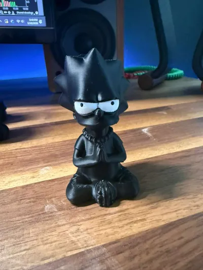 Grumpy Lisa Simpson Zen - Free 3D Print Model - MakerWorld