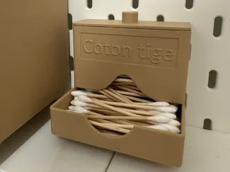 Distributeur coton-tige pour IKEA SKADIS