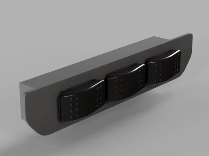 Jeep Gladiator JT or Wrangler JL Dash Switch Panel