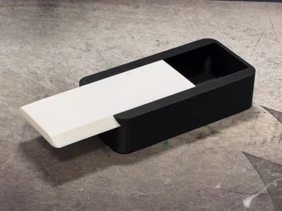Small utility box slide out top small part storage