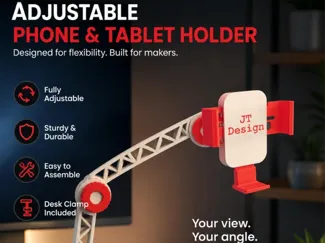 PHONE HOLDER ADJUSTABLE ARM WITH TABLE CLAMB
