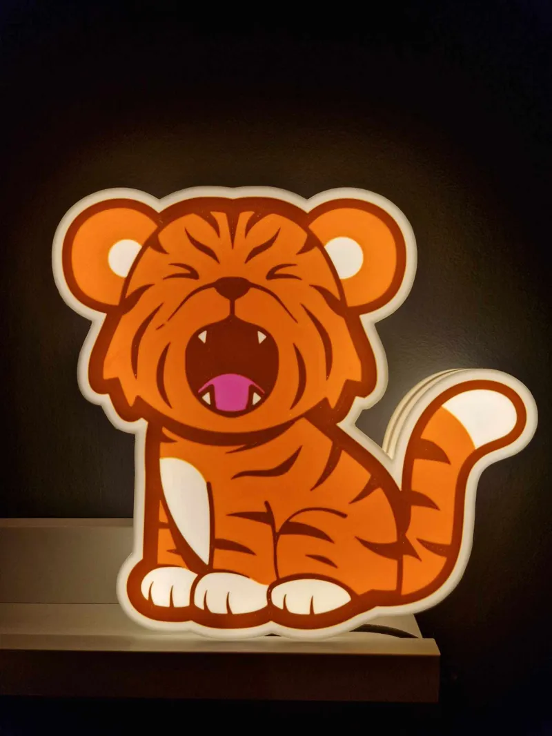 Cute tiger lamp