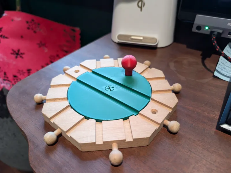 Wood Train Turntable Replacement & Upgraded Center