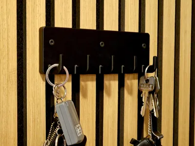 Key Rack for Acoustic Panels - No Drilling Required