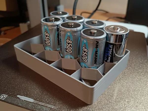 Support pour onze piles D (mono)
