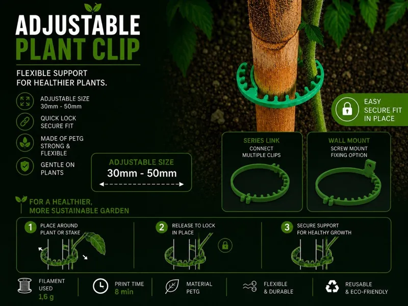Adjustable Plant Clip