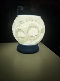 Lampe sphérique lithophanie Minions — photo 3