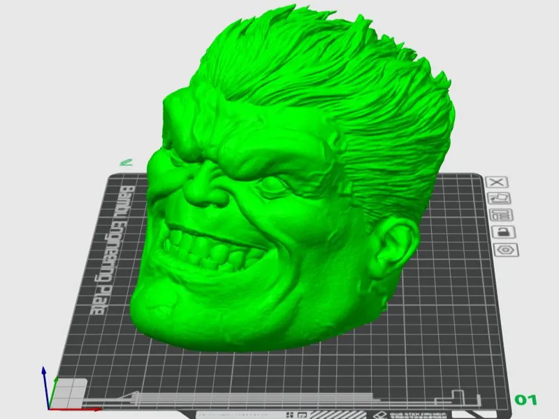 Hulk Mask for printing in TPU