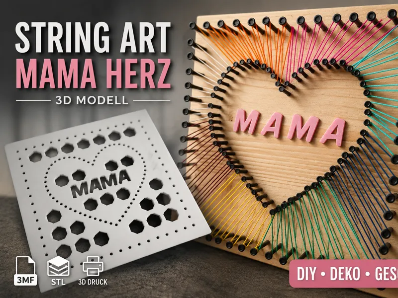 String-Art Mothersday / Muttertag Fadenspiel