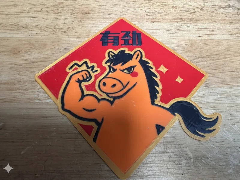 马年门贴可改冰箱贴