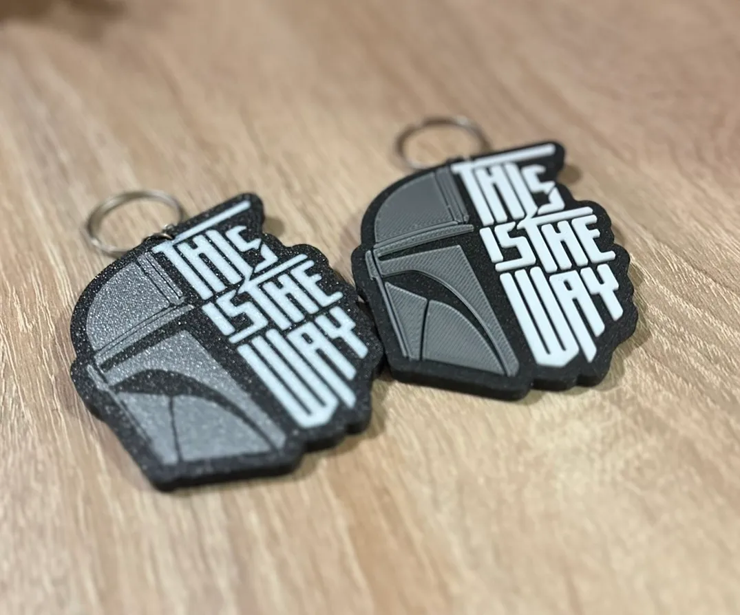 Mandalorian keychain by Indibles MakerWorld: Download Free 3D Models - 3D model önizlemesi