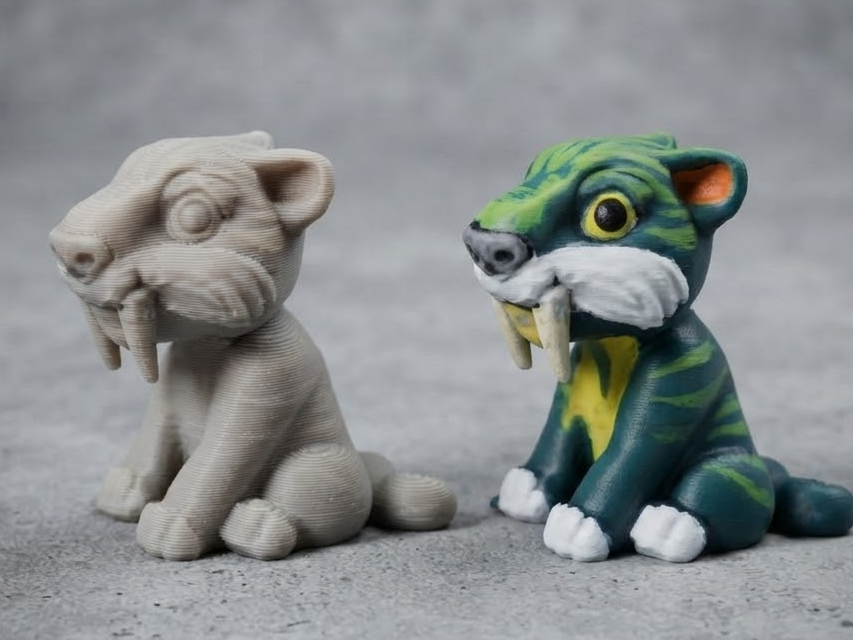 macawnivore sabre tooth tiger 3D model