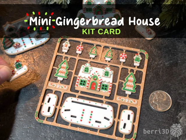 Mini Gingerbread House Kit Card