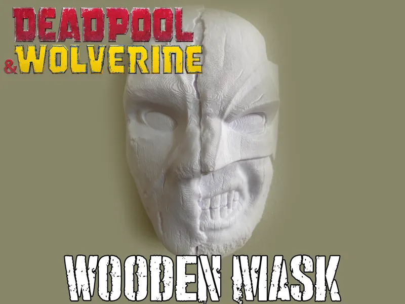 Deadpool & Wolverine Wooden mask