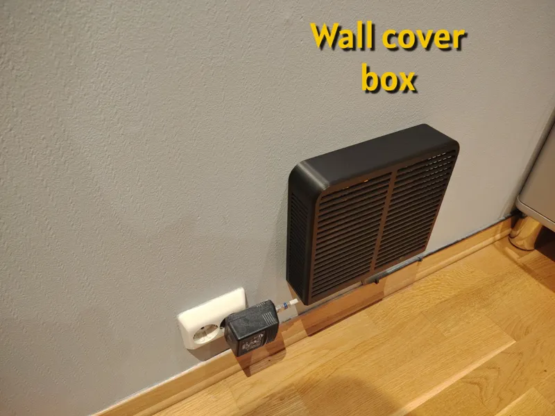 Wall cover box with air vents