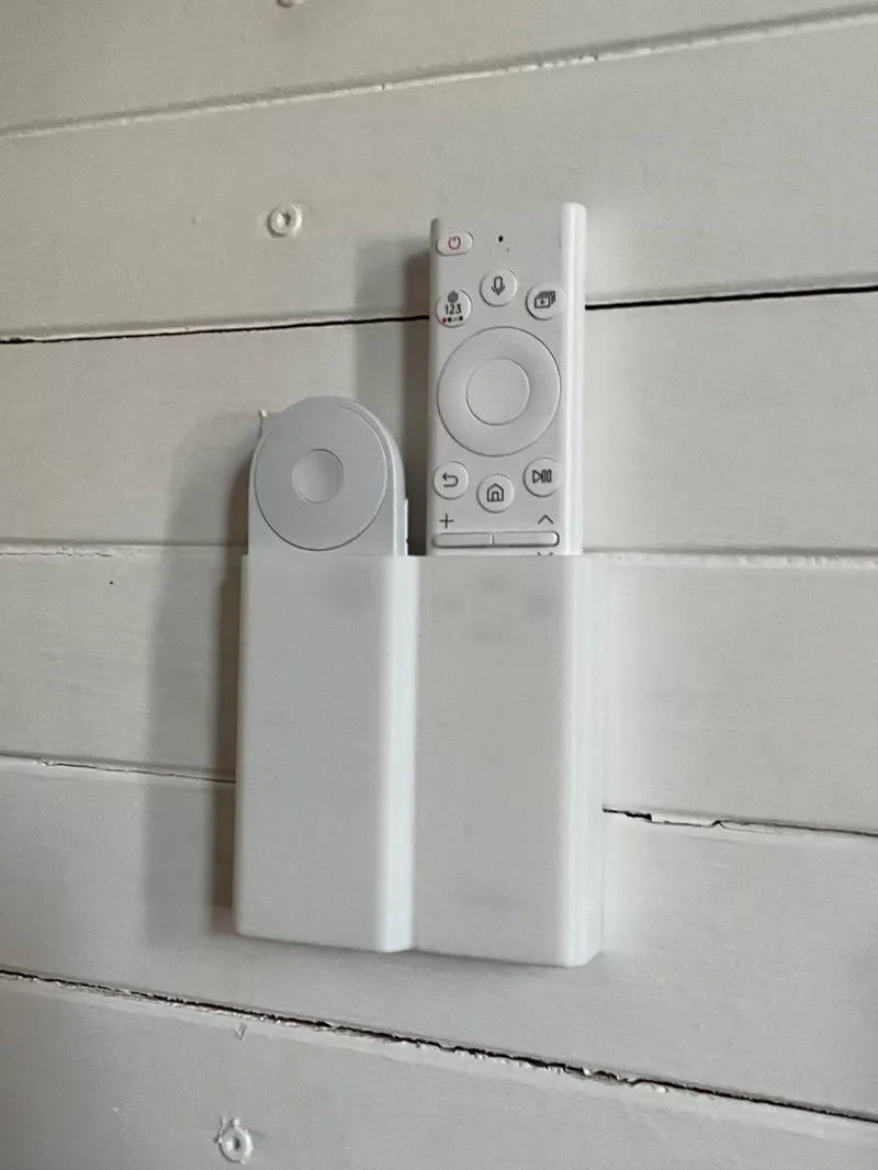 Remote control holder for Chromecast + Samsung TV