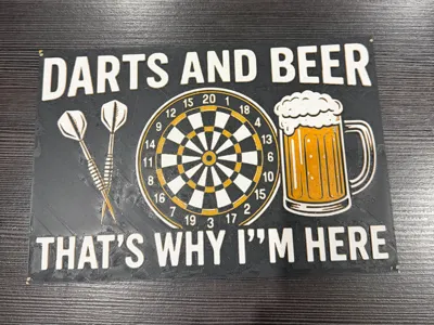 Hueforge Darts and Beer