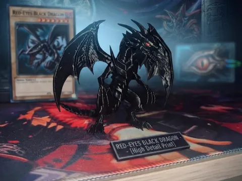 Adorno temático: yu gi oh red eyes black dragon — referencia de MakerWorld